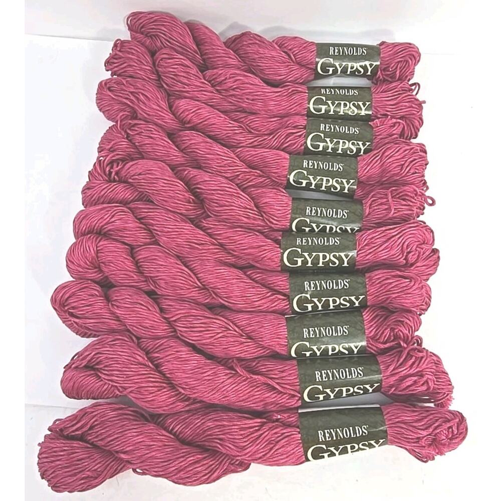 Reynolds Gypsy 100% Cotton‎ Knitting Yarn Thread Color #703 83278 Lot of 10 U326